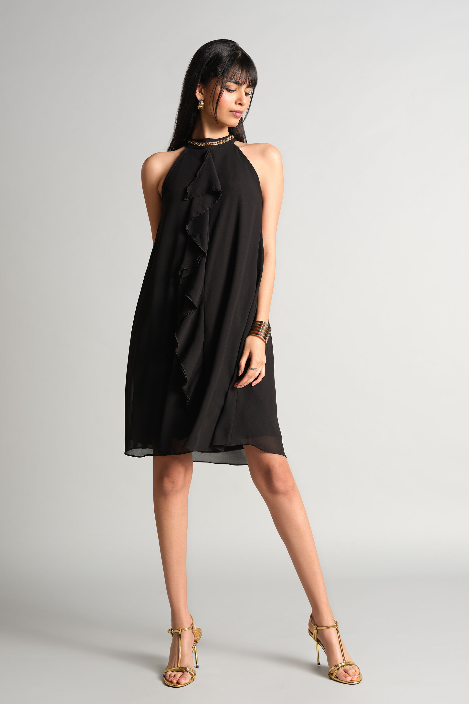 Le Fluide Black Dress, Black, image 1